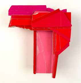 Re-STRUCTURE 6 (Pike), 2023, by Ryan Sarah Murphy. Found (unpainted) cardboard, foamcore.