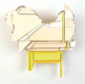 Re-STRUCTURE 5 (Event), 2023, by Ryan Sarah Murphy. Found (unpainted) cardboard, foamcore.