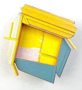 Re-STRUCTURE 10 (Promotion), 2023, by Ryan Sarah Murphy. Found (unpainted) cardboard, foamcore.