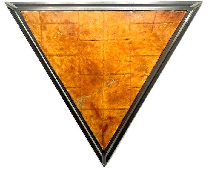 GodBody & the Navigator, 2025, by Coby Kennedy. Ballistic grade Kevlar®, steel, rust, resin, plastic.