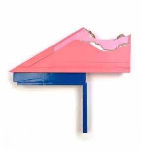 However Away, 2026, by Ryan Sarah Murphy. Found (unpainted) cardboard, foamcore.
