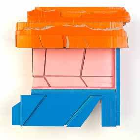 Re-STRUCTURE 11 (Waypost), 2024, by Ryan Sarah Murphy. Found (unpainted) cardboard, foamcore.