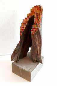 Pride Island Cape, 2026, by Jos Prol. Painted salvaged wood.