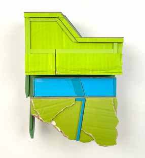 Re-STRUCTURE 9 (March), 2023, by Ryan Sarah Murphy. Found (unpainted) cardboard, foamcore.