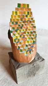 Brooklyn Seasons, 2026, by Jos Prol. Painted salvaged wood.